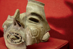 Vaso-retrato correspondiente a la cultura Aguada, que habitó el Valle de Ambato, Catamarca entre el 500 y 1100 d.C.